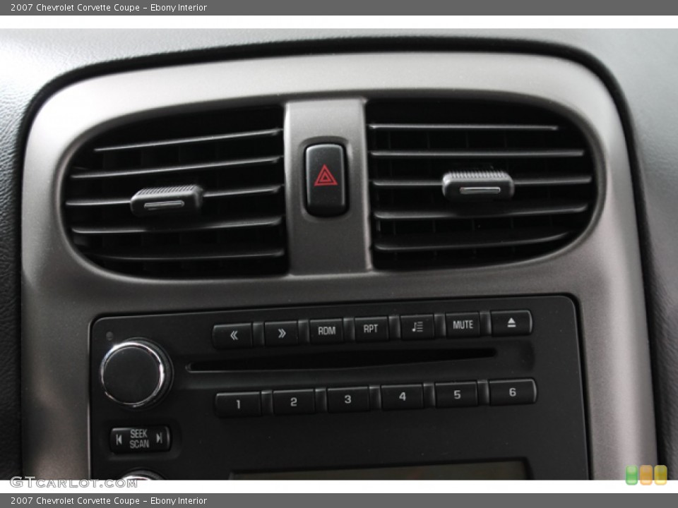 Ebony Interior Controls for the 2007 Chevrolet Corvette Coupe #69381346