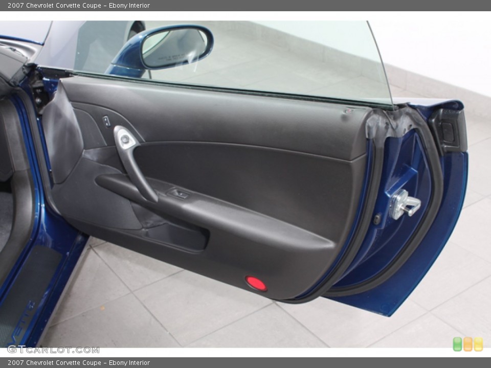 Ebony Interior Door Panel for the 2007 Chevrolet Corvette Coupe #69381376