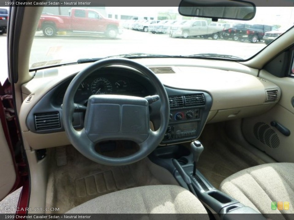 Neutral Interior Dashboard for the 1999 Chevrolet Cavalier Sedan #69385780