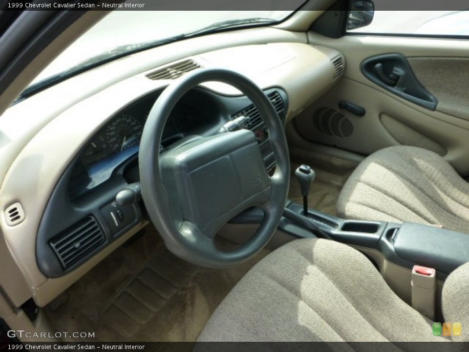 Neutral Interior Prime Interior for the 1999 Chevrolet Cavalier Sedan #69385795