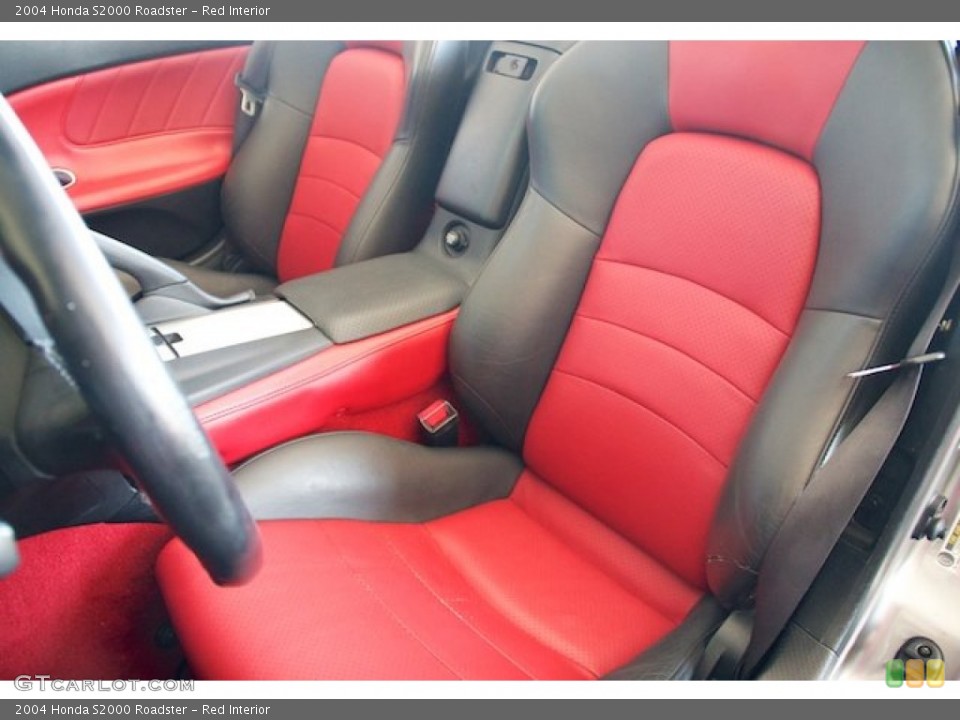 Red Interior Front Seat for the 2004 Honda S2000 Roadster #69386455