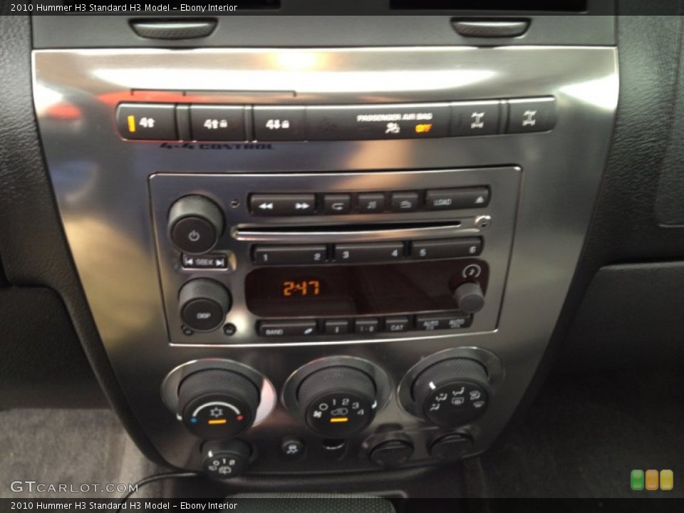 Ebony Interior Controls for the 2010 Hummer H3  #69386479