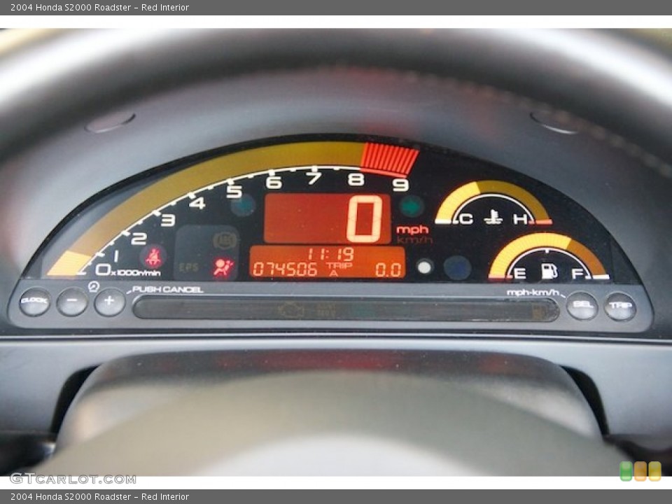 Red Interior Gauges for the 2004 Honda S2000 Roadster #69386494