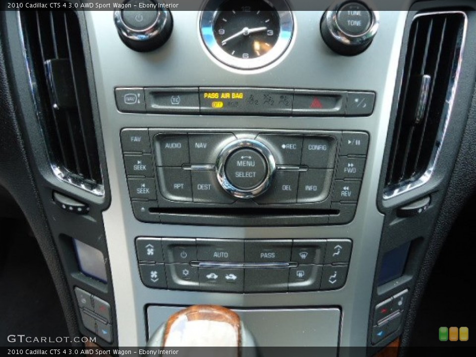 Ebony Interior Controls for the 2010 Cadillac CTS 4 3.0 AWD Sport Wagon #69387706