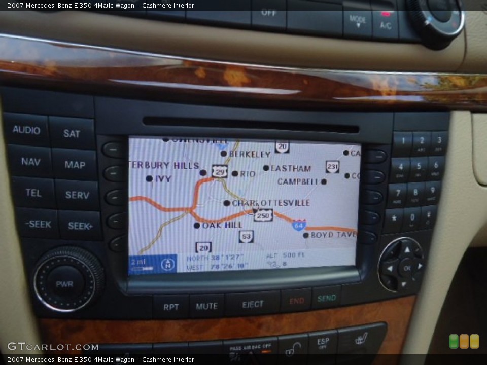 Cashmere Interior Navigation for the 2007 Mercedes-Benz E 350 4Matic Wagon #69389197