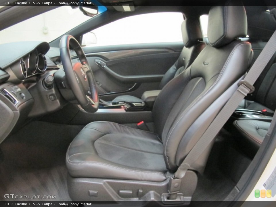 Ebony/Ebony Interior Front Seat for the 2012 Cadillac CTS -V Coupe #69389446