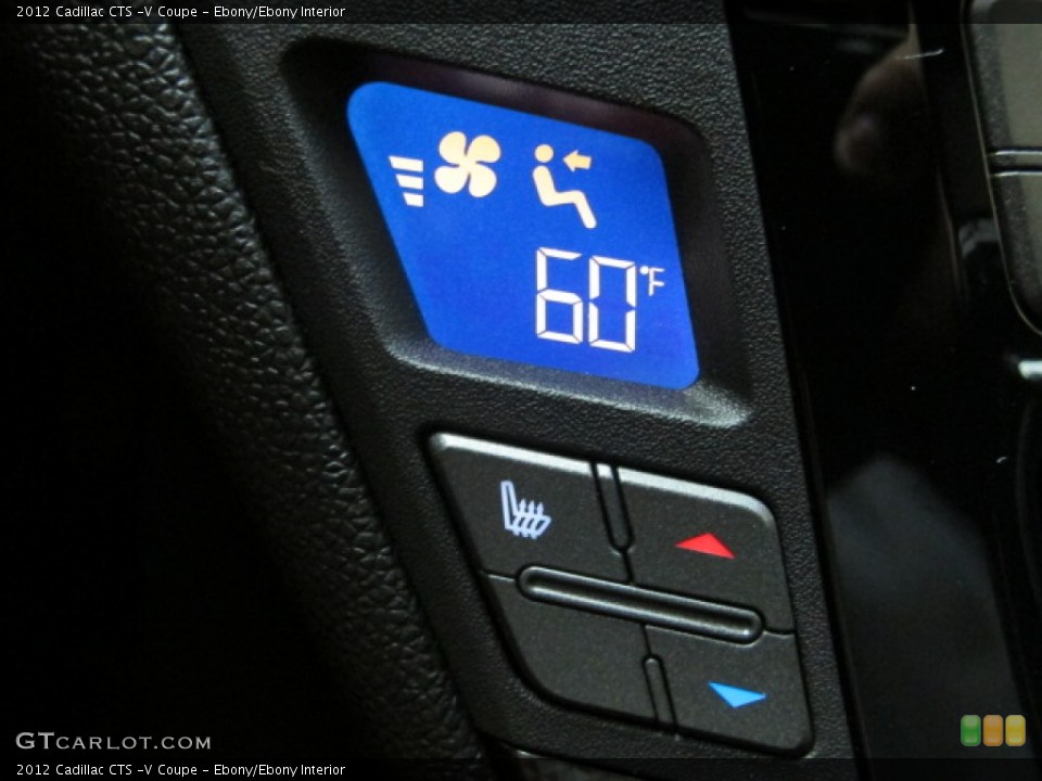 Ebony/Ebony Interior Controls for the 2012 Cadillac CTS -V Coupe #69389539