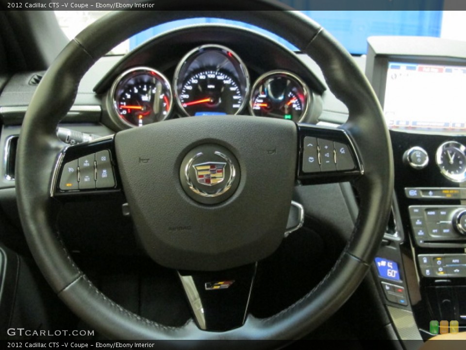 Ebony/Ebony Interior Steering Wheel for the 2012 Cadillac CTS -V Coupe #69389584