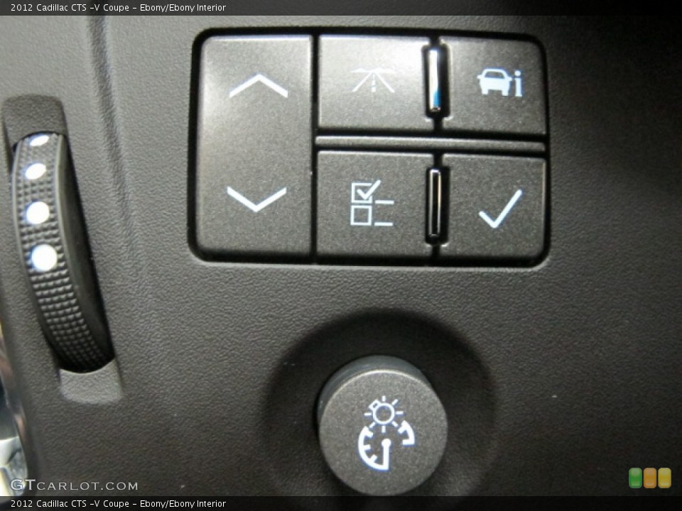 Ebony/Ebony Interior Controls for the 2012 Cadillac CTS -V Coupe #69389614