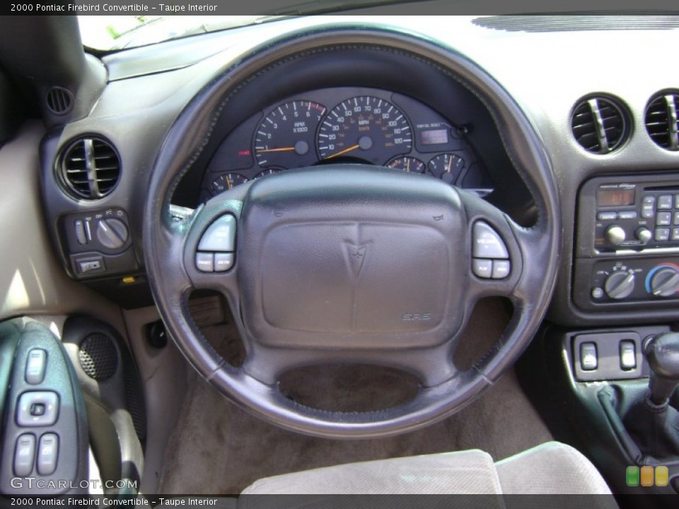 Taupe Interior Steering Wheel for the 2000 Pontiac Firebird Convertible #69390214