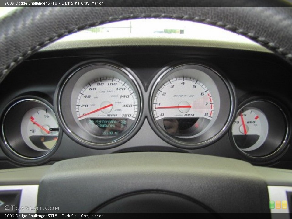 Dark Slate Gray Interior Gauges for the 2009 Dodge Challenger SRT8 #69390523