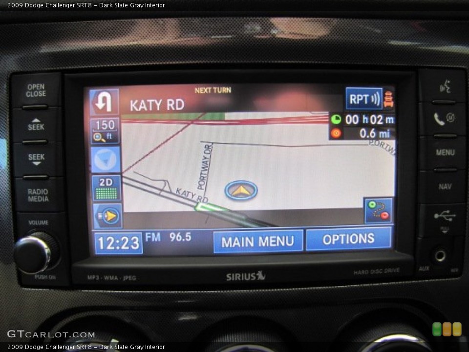 Dark Slate Gray Interior Navigation for the 2009 Dodge Challenger SRT8 #69390565