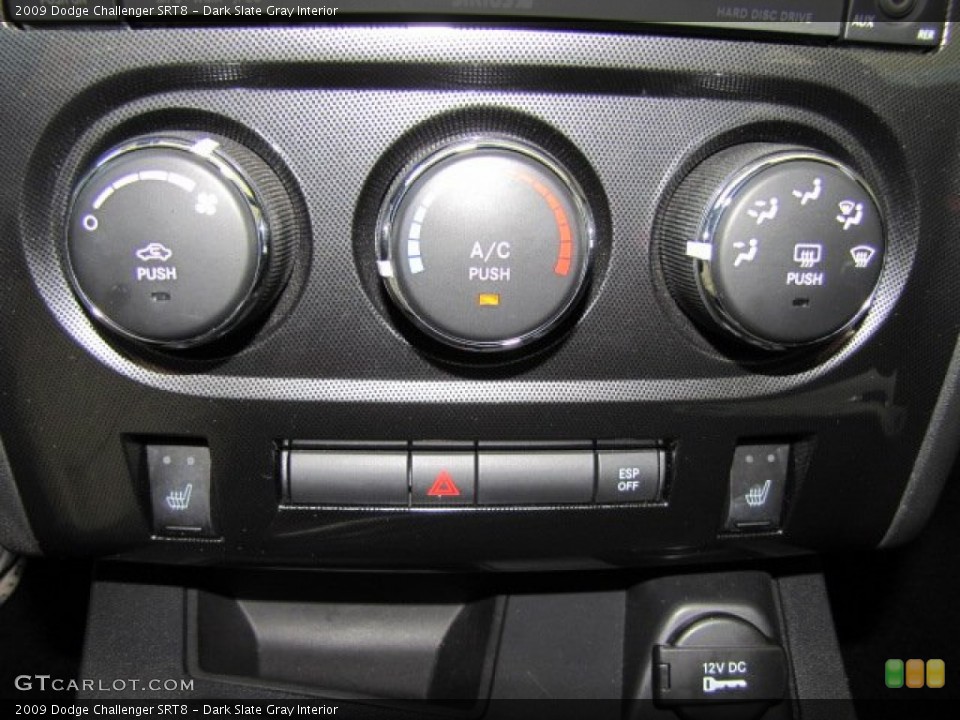 Dark Slate Gray Interior Controls for the 2009 Dodge Challenger SRT8 #69390589