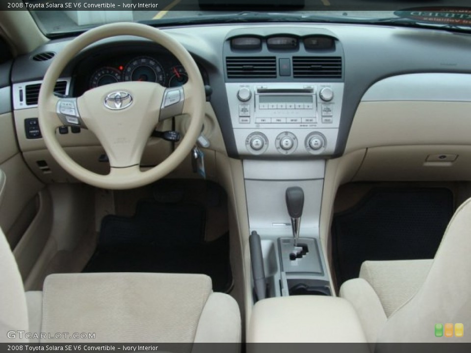Ivory Interior Dashboard for the 2008 Toyota Solara SE V6 Convertible #69391300