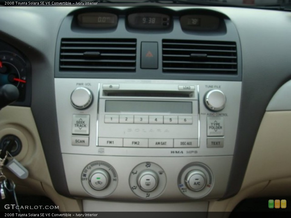 Ivory Interior Audio System for the 2008 Toyota Solara SE V6 Convertible #69391315