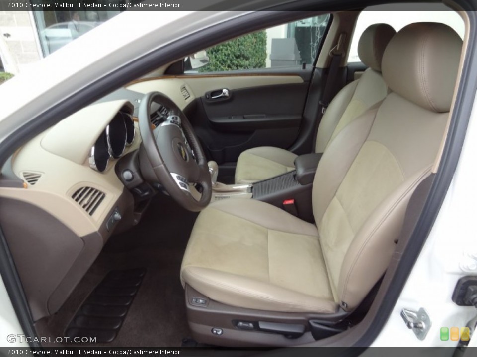 Cocoa/Cashmere Interior Front Seat for the 2010 Chevrolet Malibu LT Sedan #69393175