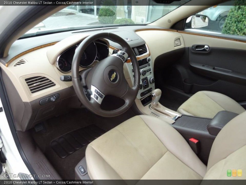 Cocoa/Cashmere Interior Prime Interior for the 2010 Chevrolet Malibu LT Sedan #69393184