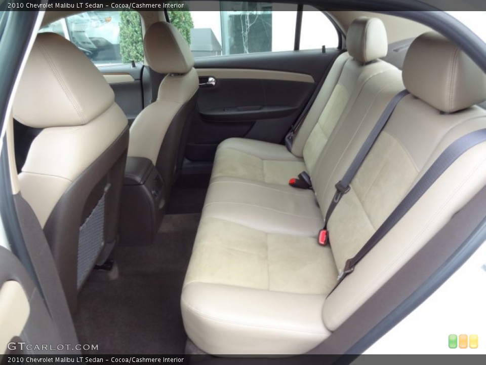 Cocoa/Cashmere Interior Rear Seat for the 2010 Chevrolet Malibu LT Sedan #69393202