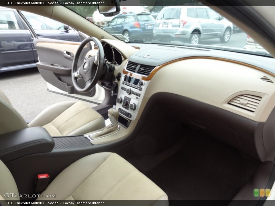 Cocoa/Cashmere Interior Dashboard for the 2010 Chevrolet Malibu LT Sedan #69393238