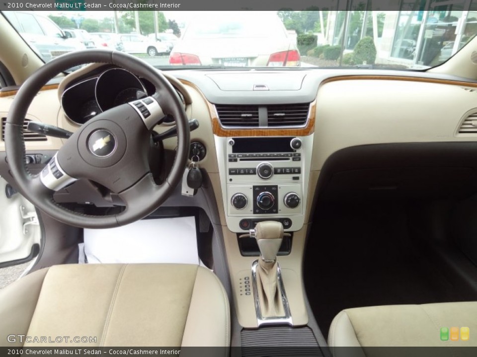 Cocoa/Cashmere Interior Dashboard for the 2010 Chevrolet Malibu LT Sedan #69393316