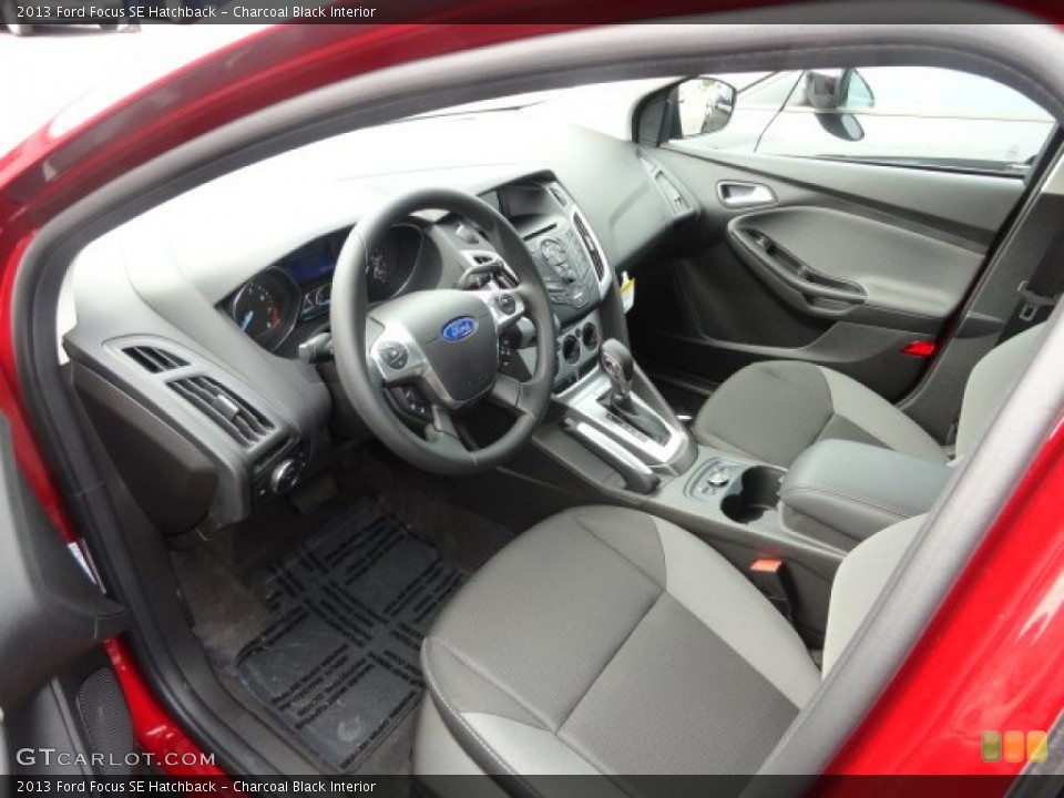 Charcoal Black Interior Prime Interior for the 2013 Ford Focus SE Hatchback #69394150