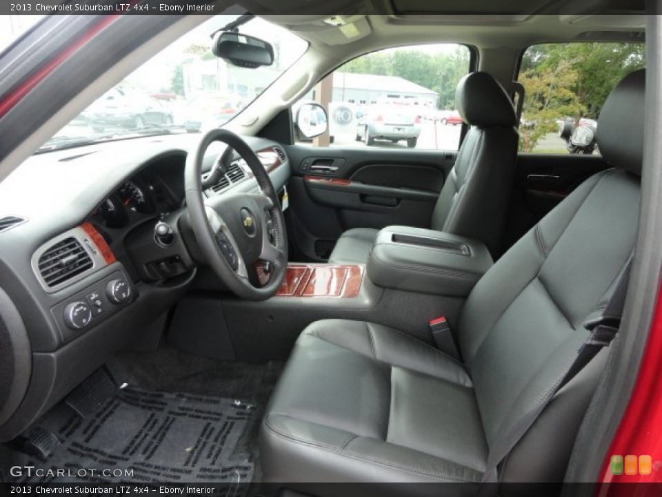 Ebony Interior Front Seat for the 2013 Chevrolet Suburban LTZ 4x4 #69394528