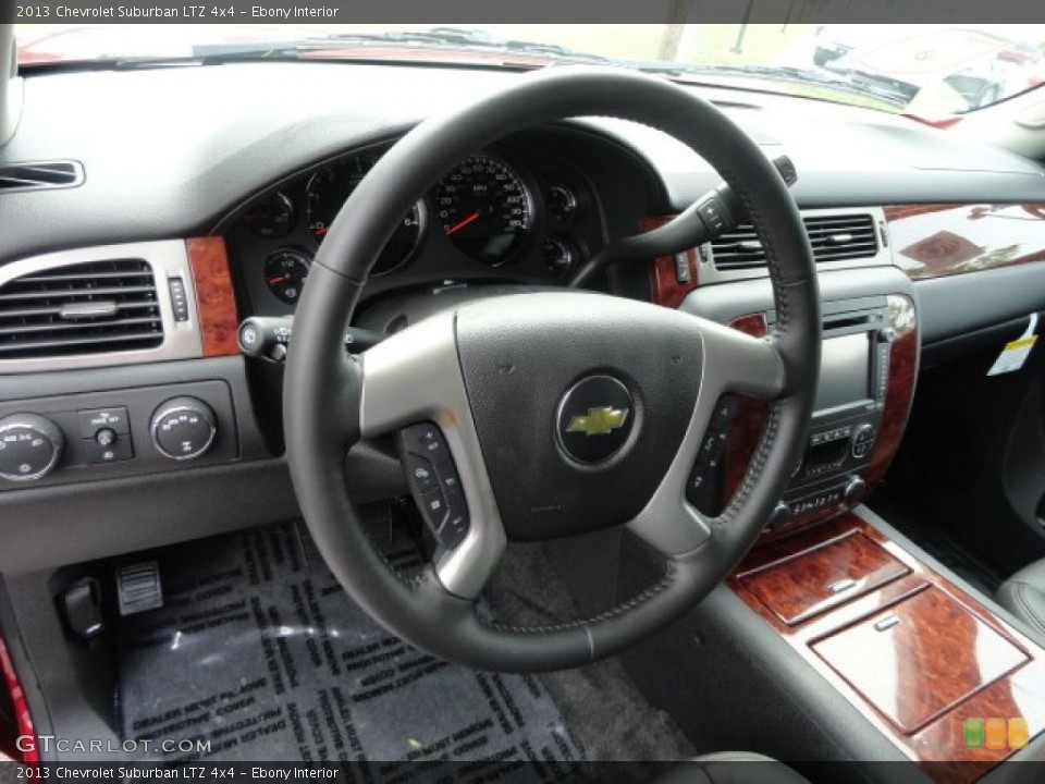 Ebony Interior Steering Wheel for the 2013 Chevrolet Suburban LTZ 4x4 #69394570