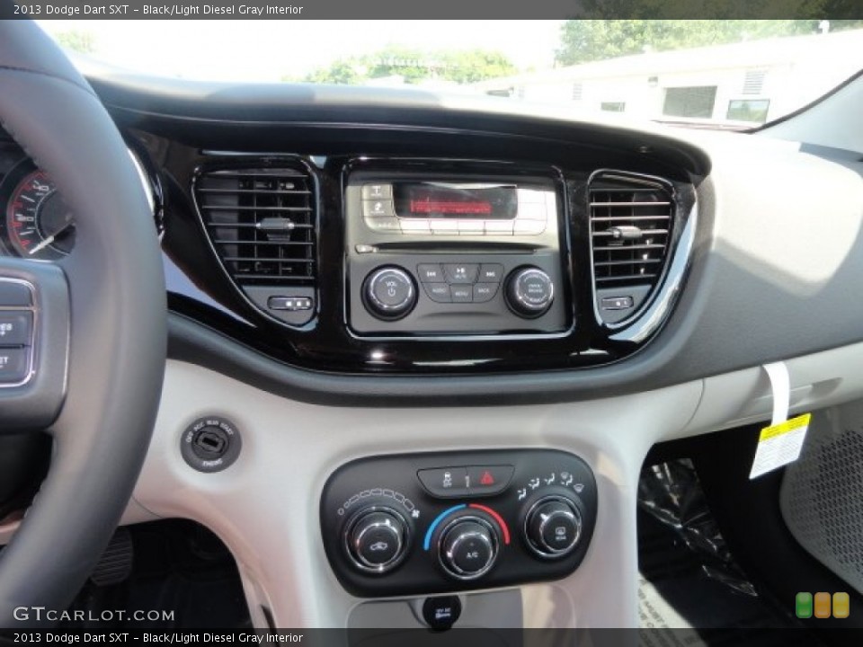 Black/Light Diesel Gray Interior Controls for the 2013 Dodge Dart SXT #69394921