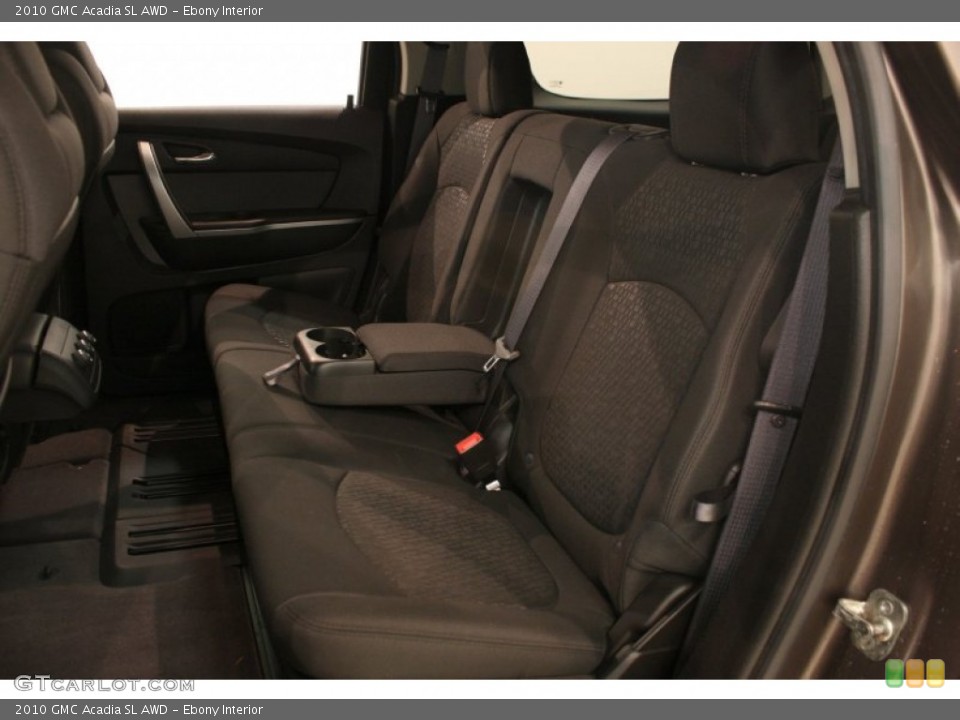 Ebony Interior Rear Seat for the 2010 GMC Acadia SL AWD #69397870