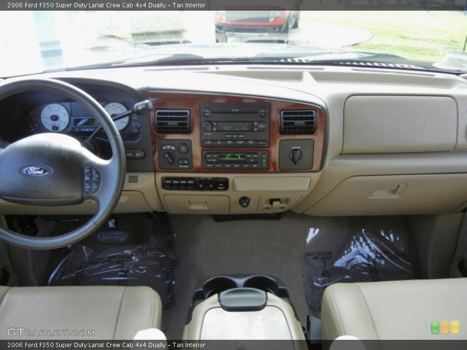 Tan Interior Dashboard for the 2006 Ford F350 Super Duty Lariat Crew Cab 4x4 Dually #69400636