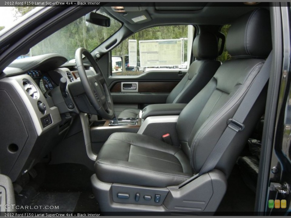 Black Interior Prime Interior for the 2012 Ford F150 Lariat SuperCrew 4x4 #69400924
