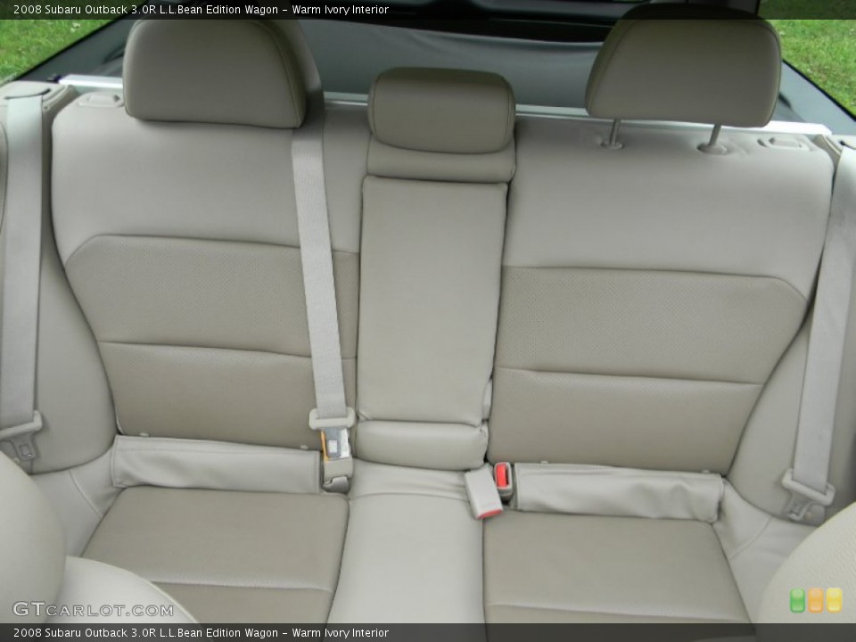 Warm Ivory Interior Rear Seat for the 2008 Subaru Outback 3.0R L.L.Bean Edition Wagon #69402955