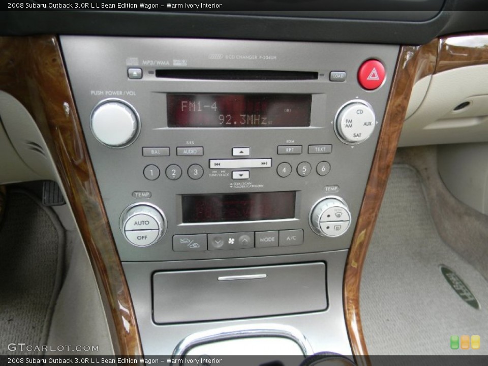 Warm Ivory Interior Controls for the 2008 Subaru Outback 3.0R L.L.Bean Edition Wagon #69402964
