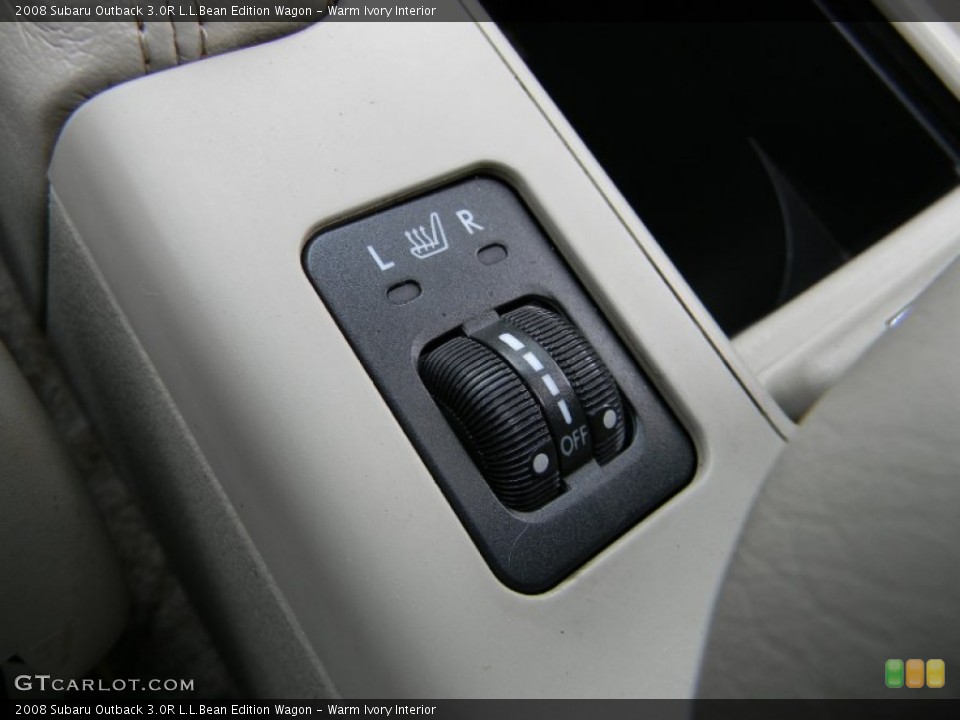 Warm Ivory Interior Controls for the 2008 Subaru Outback 3.0R L.L.Bean Edition Wagon #69402970