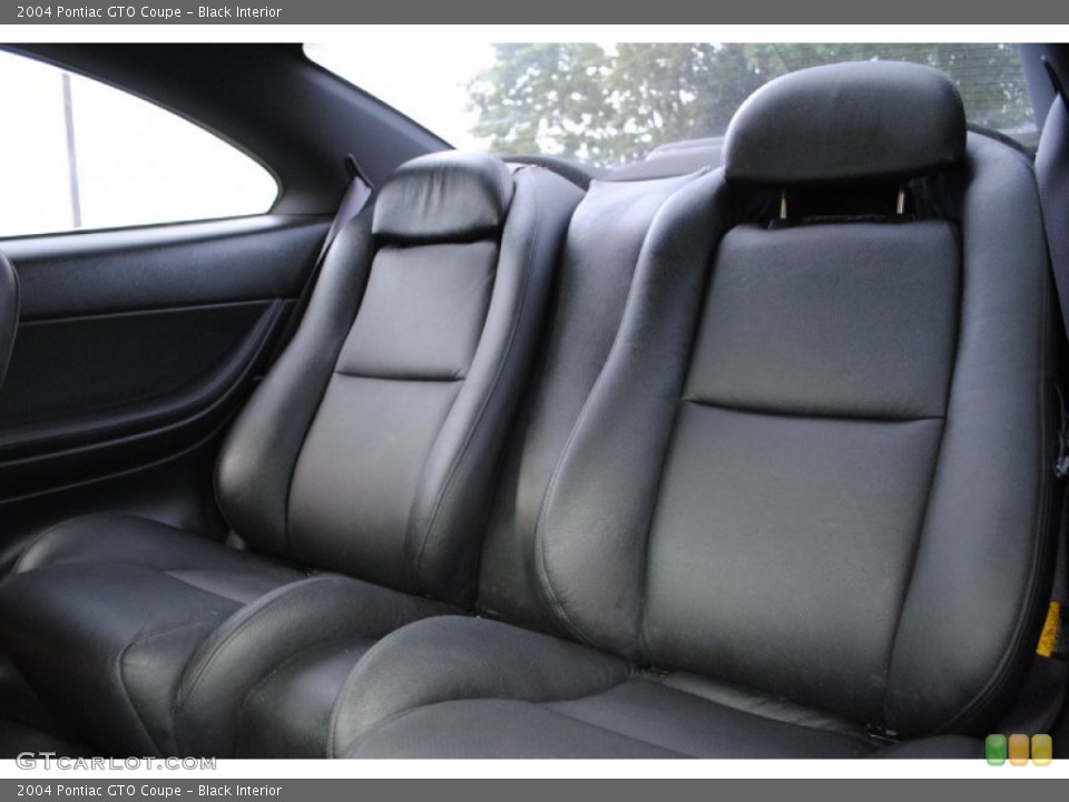 Black Interior Rear Seat for the 2004 Pontiac GTO Coupe #69403129