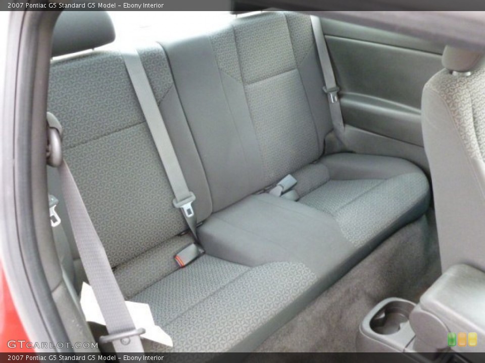Ebony Interior Rear Seat for the 2007 Pontiac G5  #69404967