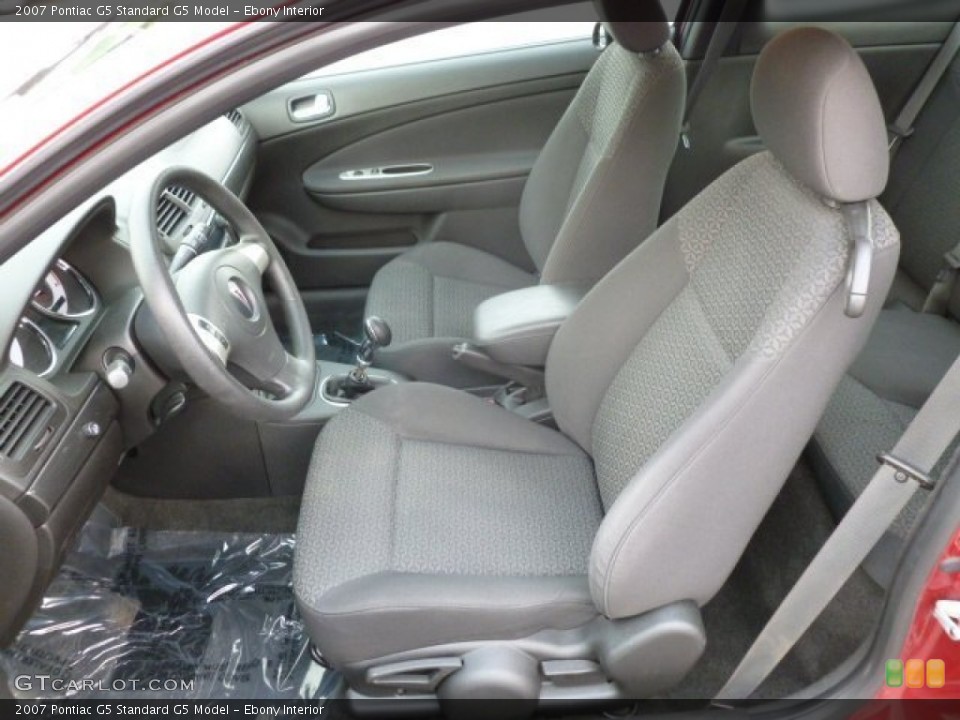 Ebony Interior Front Seat for the 2007 Pontiac G5  #69404985