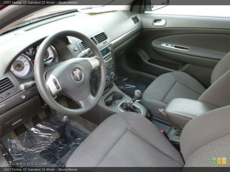 Ebony Interior Prime Interior for the 2007 Pontiac G5  #69404994