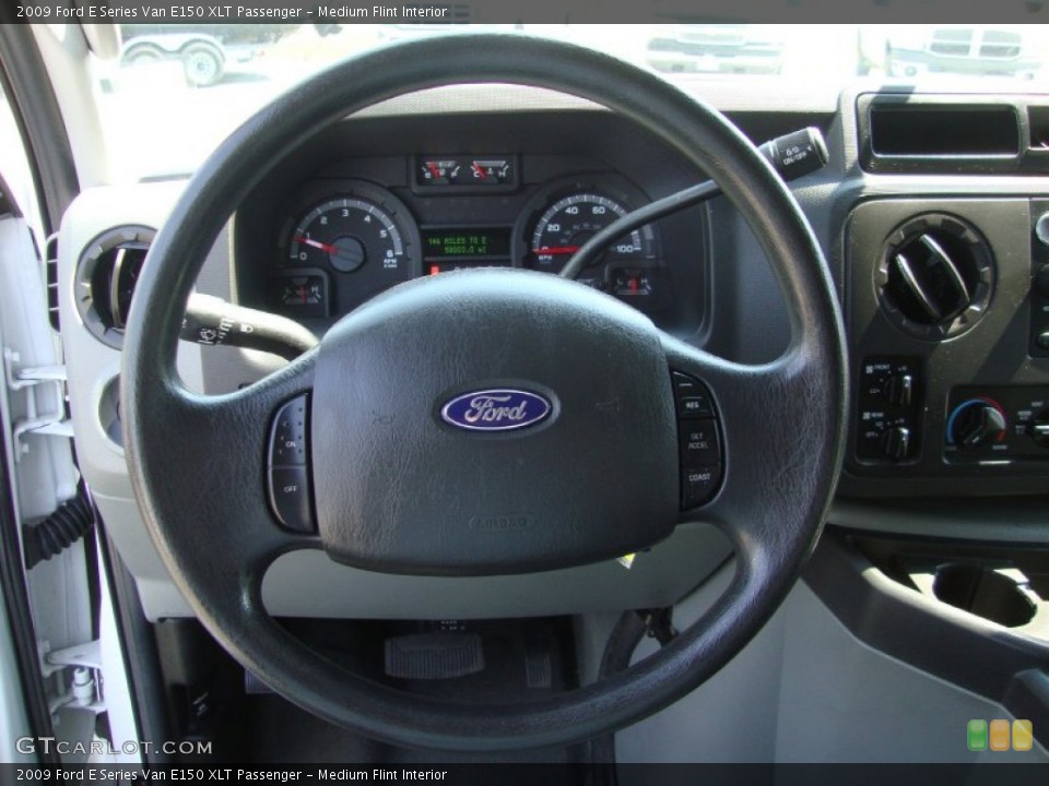 Medium Flint Interior Steering Wheel for the 2009 Ford E Series Van E150 XLT Passenger #69405279