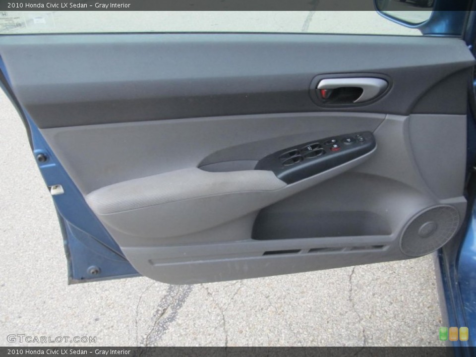 Gray Interior Door Panel for the 2010 Honda Civic LX Sedan #69407819