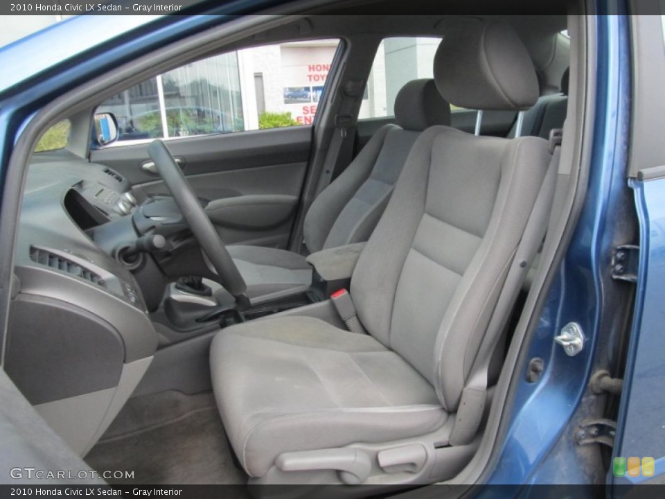 Gray Interior Front Seat for the 2010 Honda Civic LX Sedan #69407827