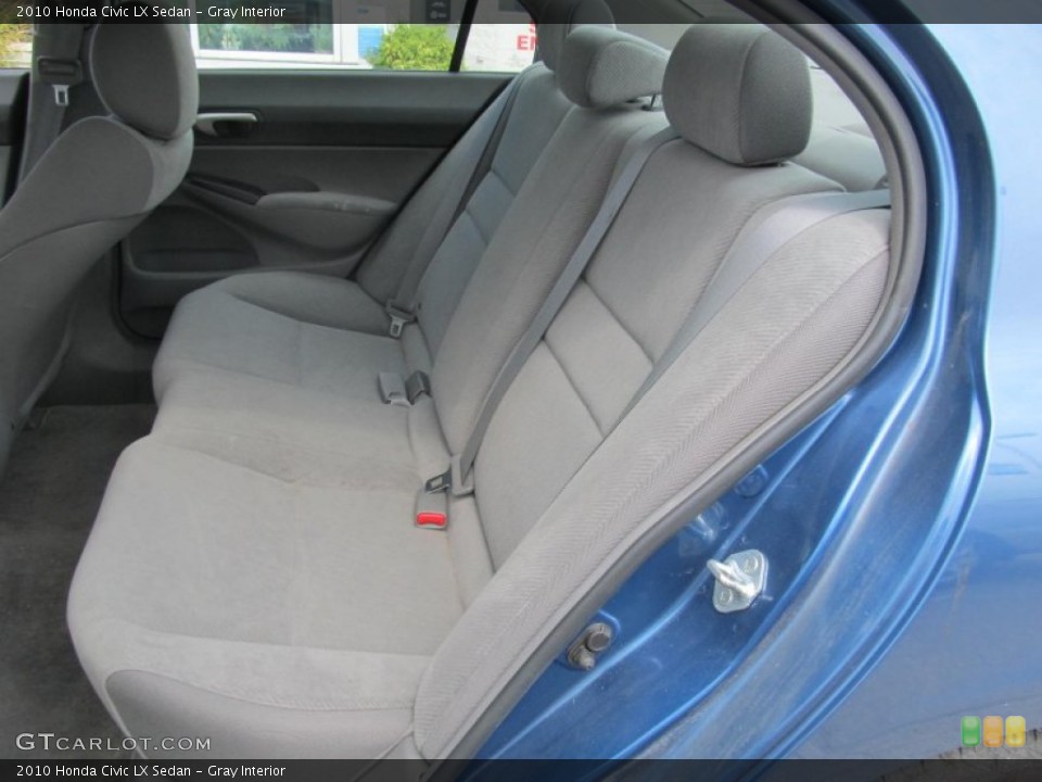 Gray Interior Rear Seat for the 2010 Honda Civic LX Sedan #69407838