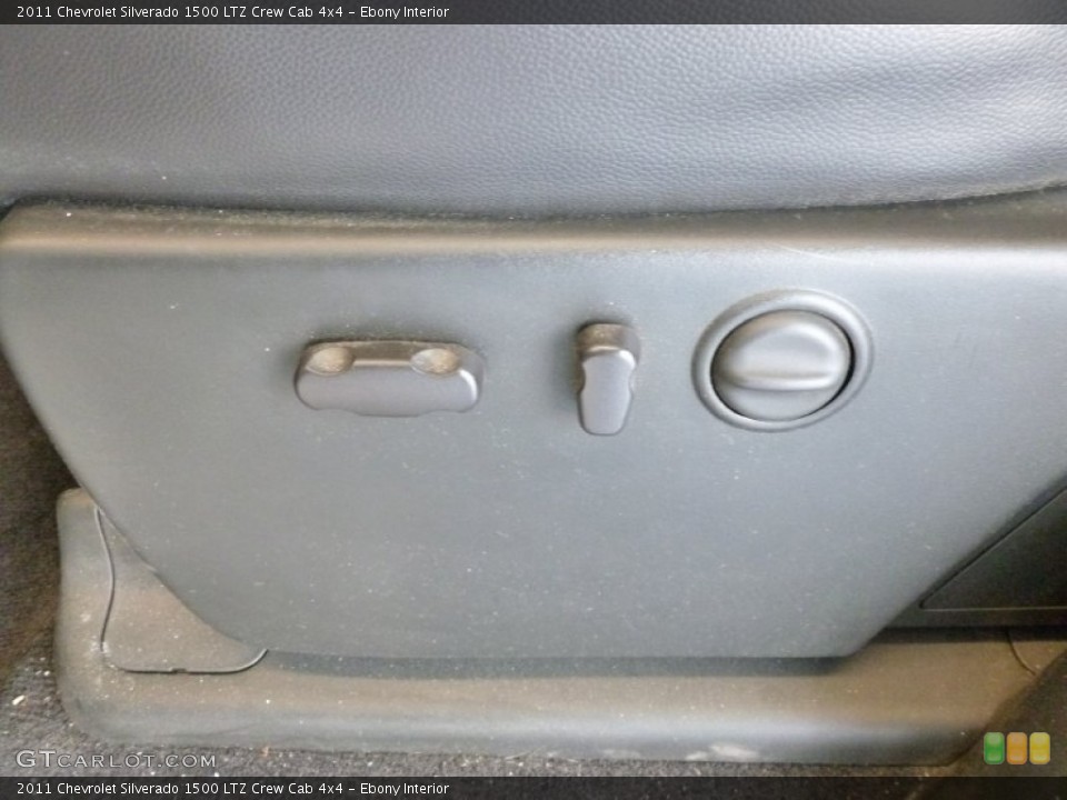 Ebony Interior Controls for the 2011 Chevrolet Silverado 1500 LTZ Crew Cab 4x4 #69408300