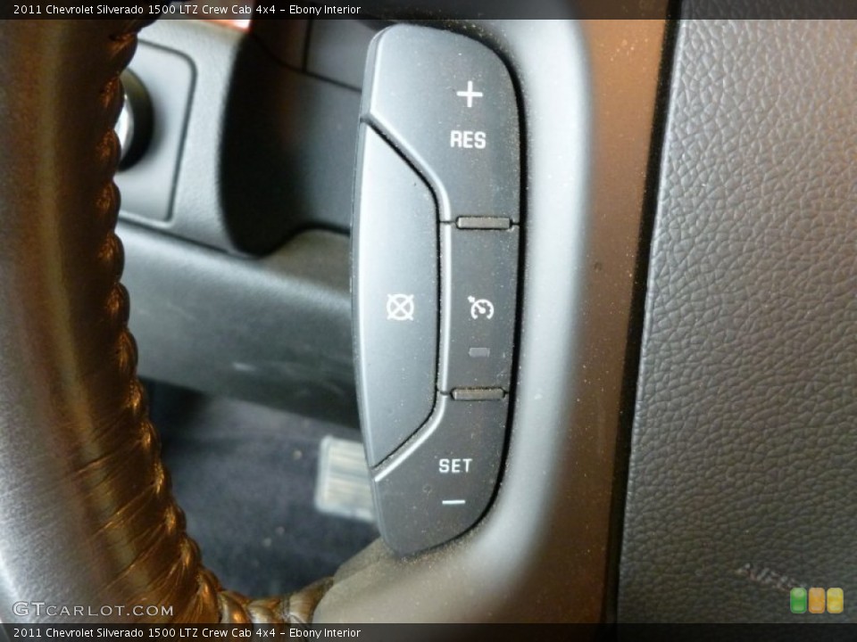 Ebony Interior Controls for the 2011 Chevrolet Silverado 1500 LTZ Crew Cab 4x4 #69408318