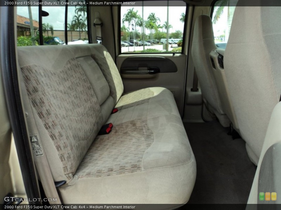 Medium Parchment Interior Rear Seat for the 2000 Ford F350 Super Duty XLT Crew Cab 4x4 #69409375