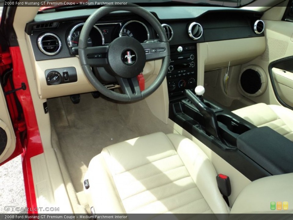 Medium Parchment 2008 Ford Mustang Interiors