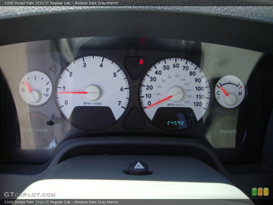Medium Slate Gray Interior Gauges for the 2008 Dodge Ram 1500 ST Regular Cab #69410263