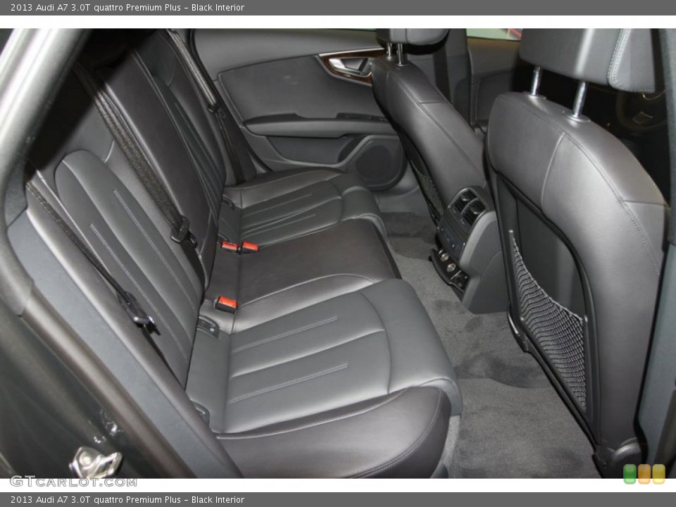 Black Interior Rear Seat for the 2013 Audi A7 3.0T quattro Premium Plus #69410701