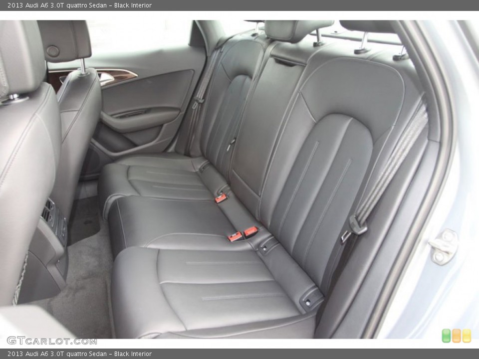 Black Interior Rear Seat for the 2013 Audi A6 3.0T quattro Sedan #69410857
