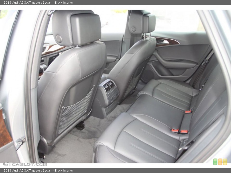 Black Interior Rear Seat for the 2013 Audi A6 3.0T quattro Sedan #69410866